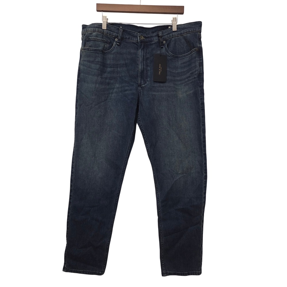 Rag & Bone Fit 2 Slim Fit Jeans Mens 38x32 Quincy Dark Wash NWT $238 RX0226S2OQU